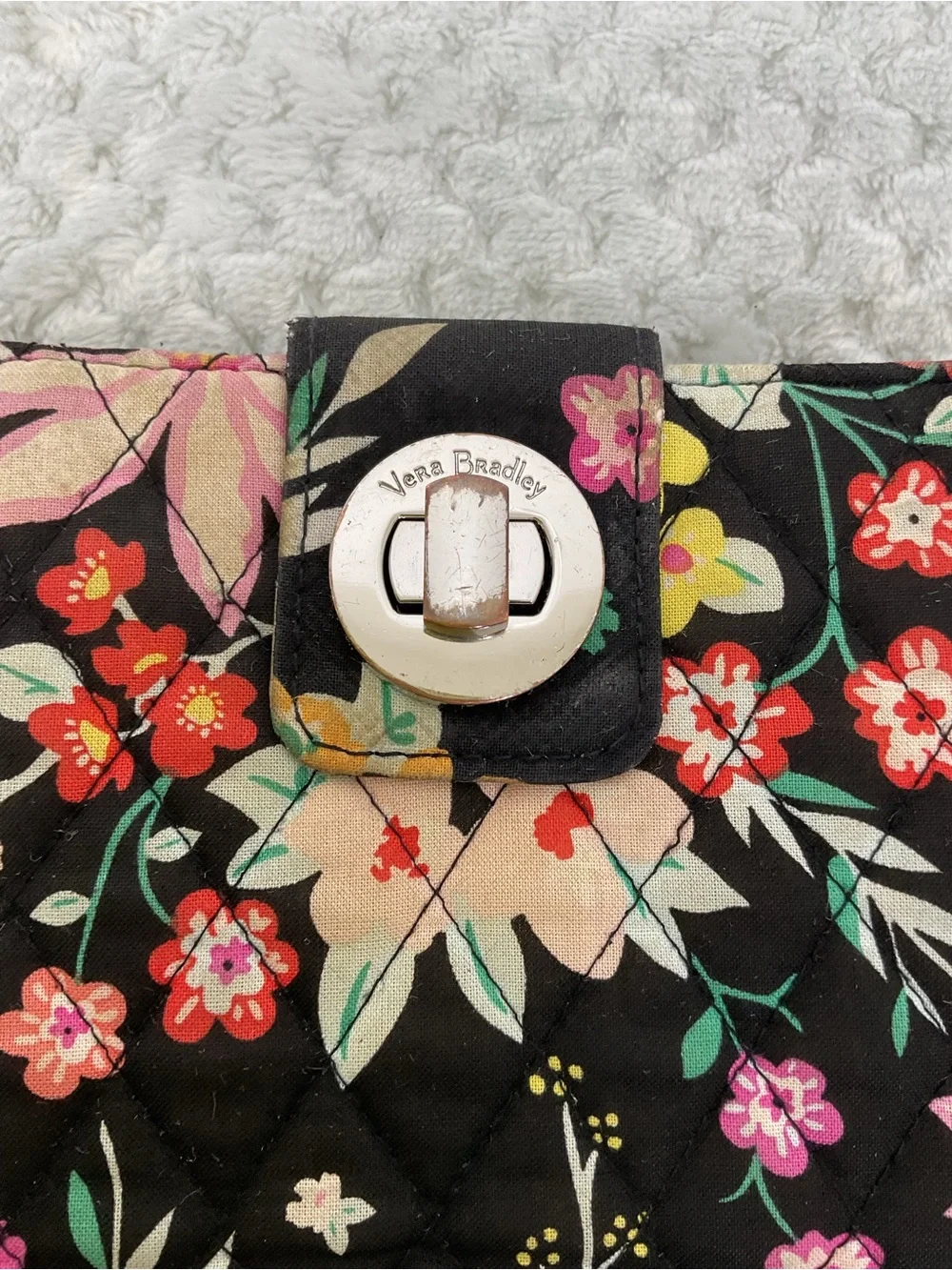 Vera Bradley Black Floral Wallet